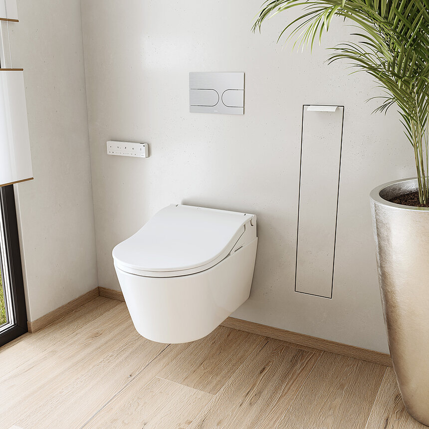 WASHLET® RW cu finisaj alb incl. telecomandă albă și finisaj alb